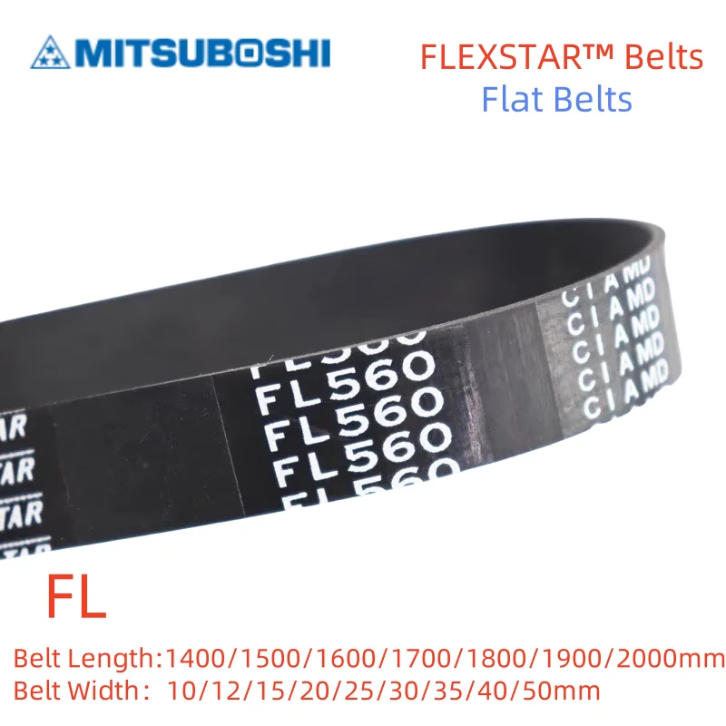 

MITSUBOSHI FLEXSTAR™ Belts FL Length:1400/1500/1600-2000mm Width：10/12/15/20/25/30/35/40/50mm Industrial transmission belts