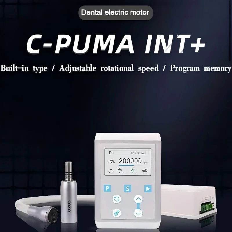 Sistema Dental Eléctrico Todo en Uno COXO C-PUMA Int+, Micromotor Integrado para Pulido y Cuidado Bucal