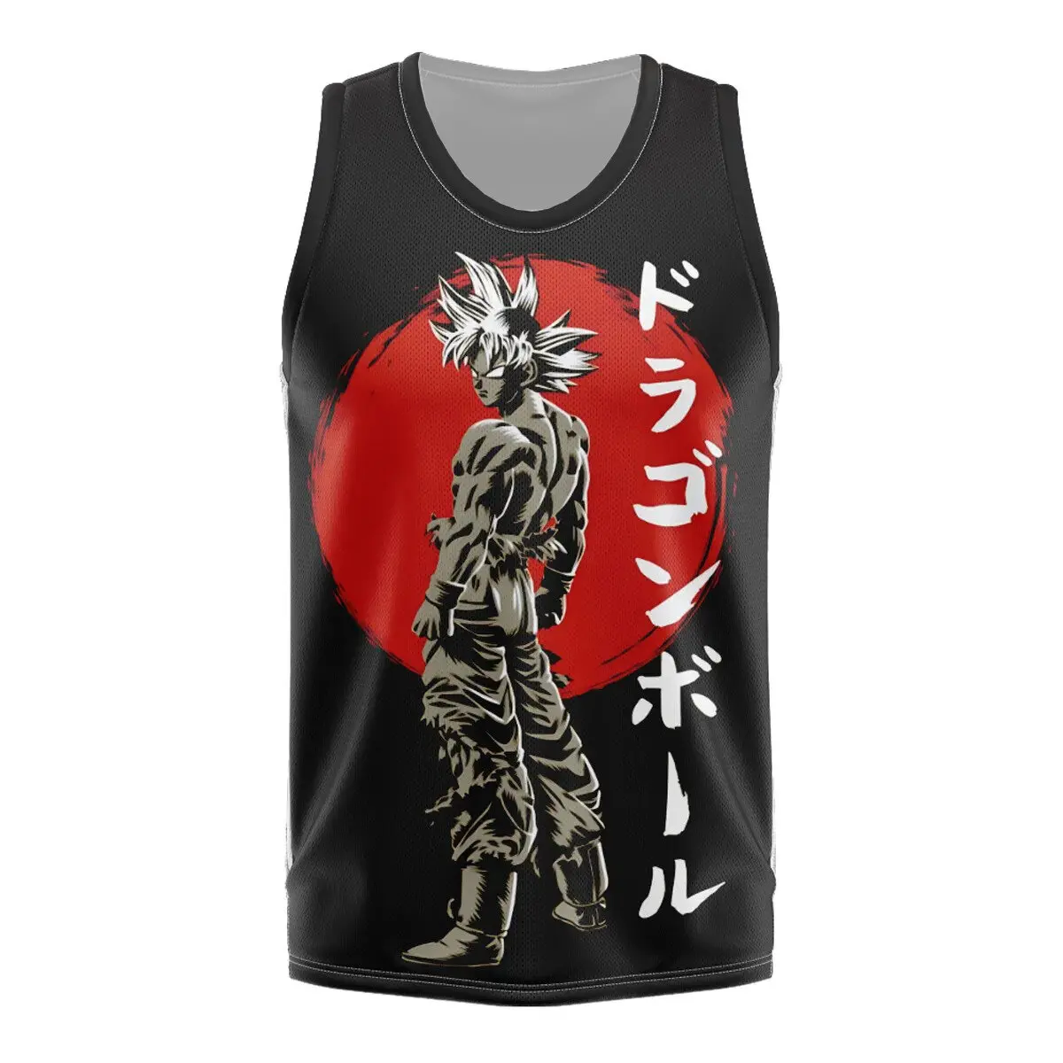 Dragon Ball Goku 3D-Druck Basketball-Trikot Sommer Herren Atmungsaktive Schnelltrocknende Ärmellose Weste Familien-Partnerlook-Kleidung – Detail 2