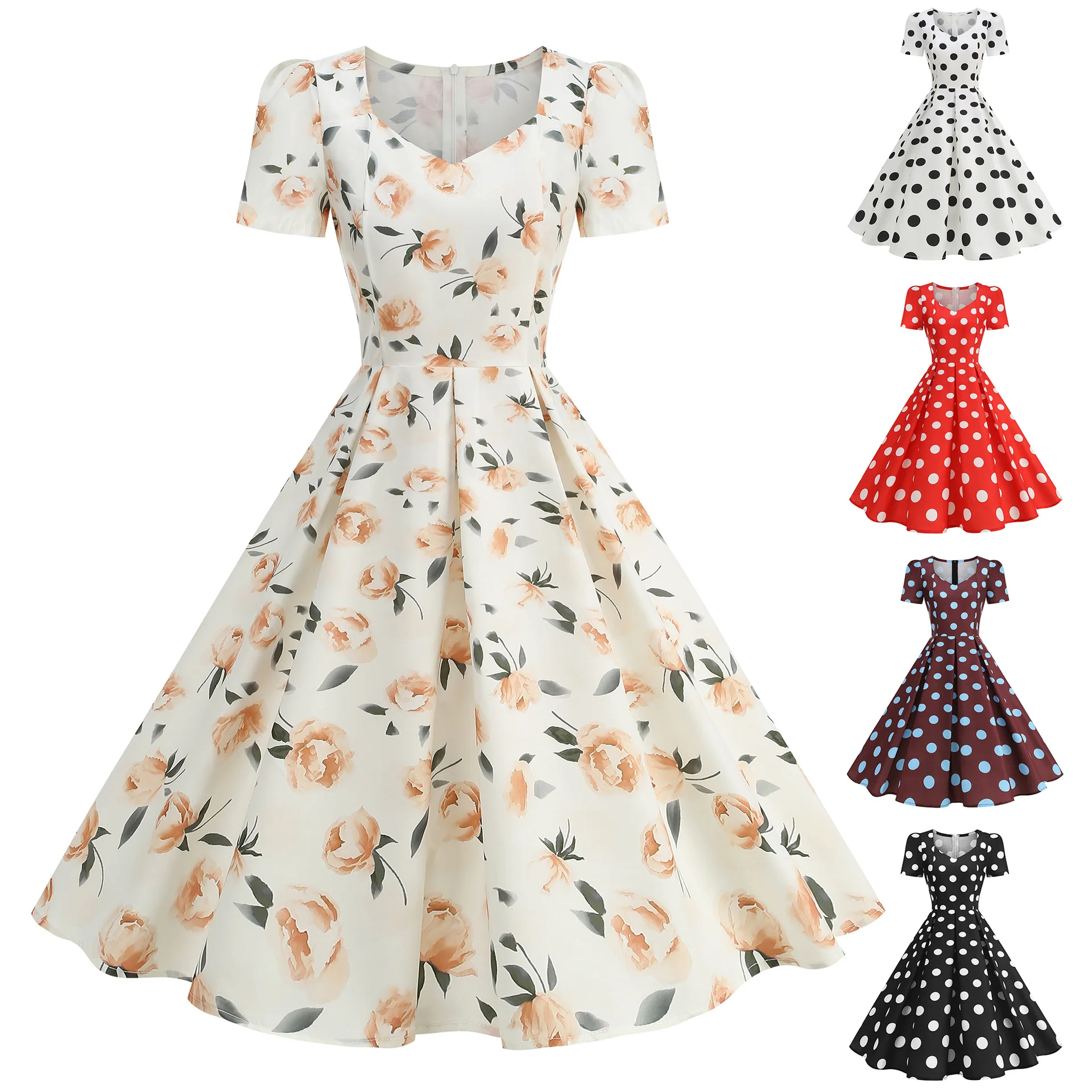 Women'S Fashion In The 1950S - Eleganckie sukienki damskie w stylu vintage
