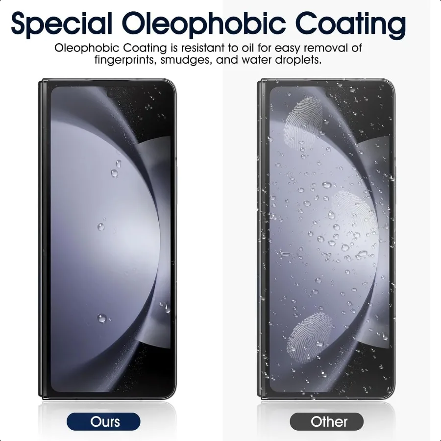 2 sets schermbeschermer voor Samsung Galaxy Z Fold 4 HD Heldere zachte TPU-film voor Samsung Galaxy Z Fold 4 7.6 Voor + achterkant Flexibl