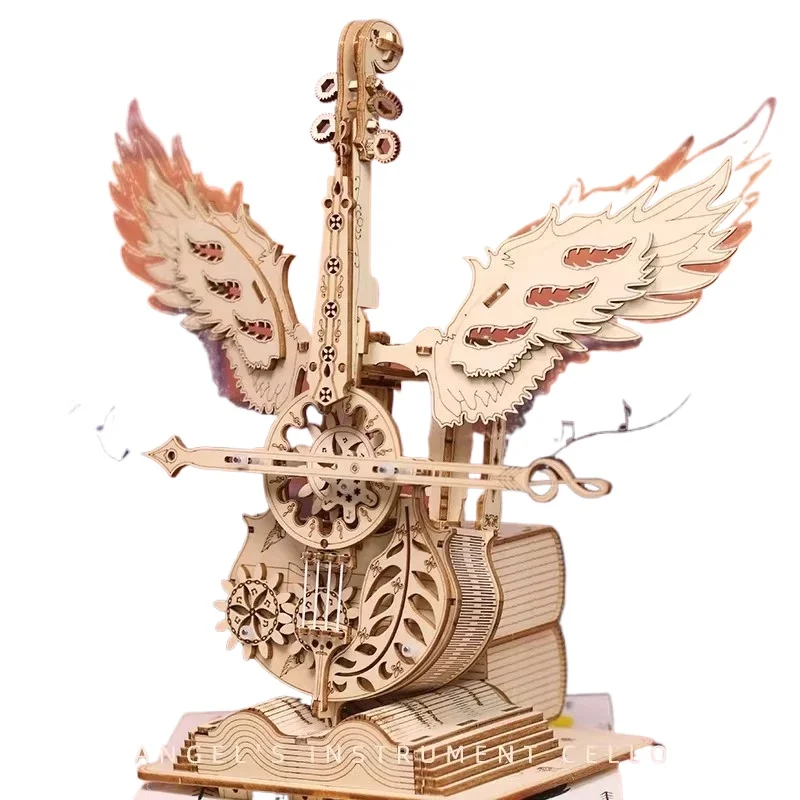 

Креативные механические музыкальные изделия, разработанные на основе дизайна «Крылья + Скрипка», каждое с одной основной мелодией и пятью различными песнями.