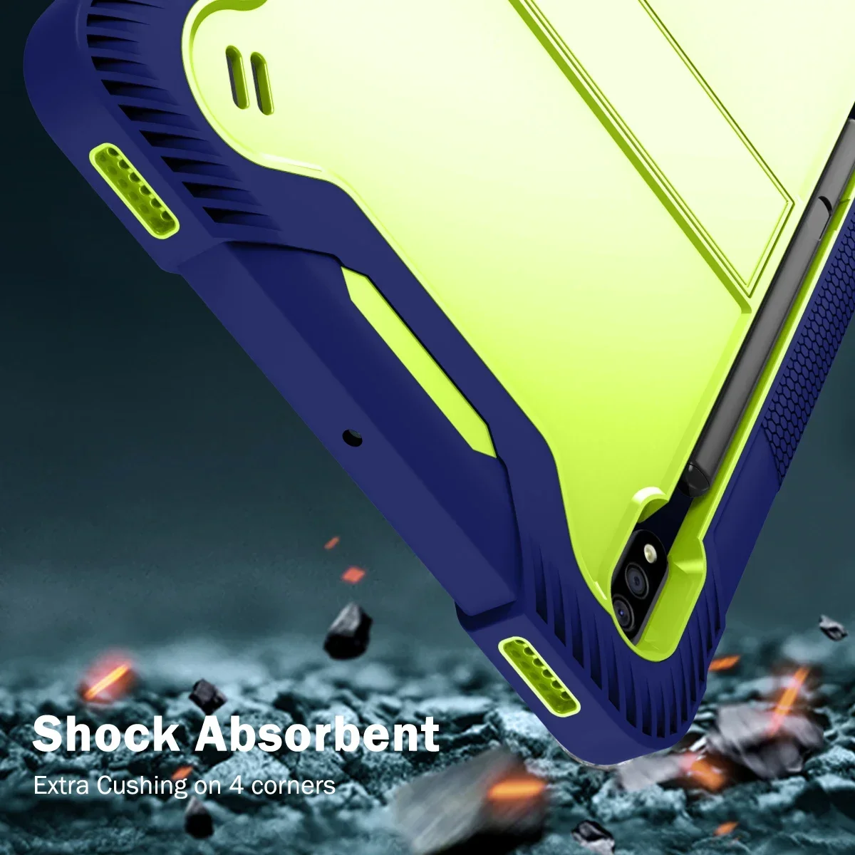 Armor Stand Case For Samsung Galaxy Tab A9 Plus 11 8.7 Galaxy Tab 9 FE 11 S9 FE PLUS 12.4 S8 Ultra 14.6 Shockproof Cover Tablet