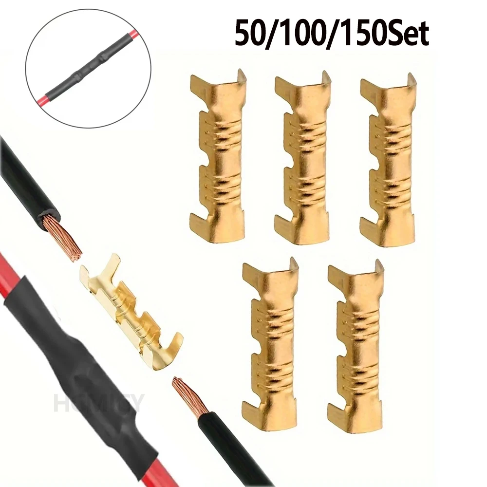 

50/100/150 комплектов U-образных разъемов для проводов в штучной упаковке, кабель для быстрого подключения, герметичная втулка, изоляция, электрические обжимные клеммы