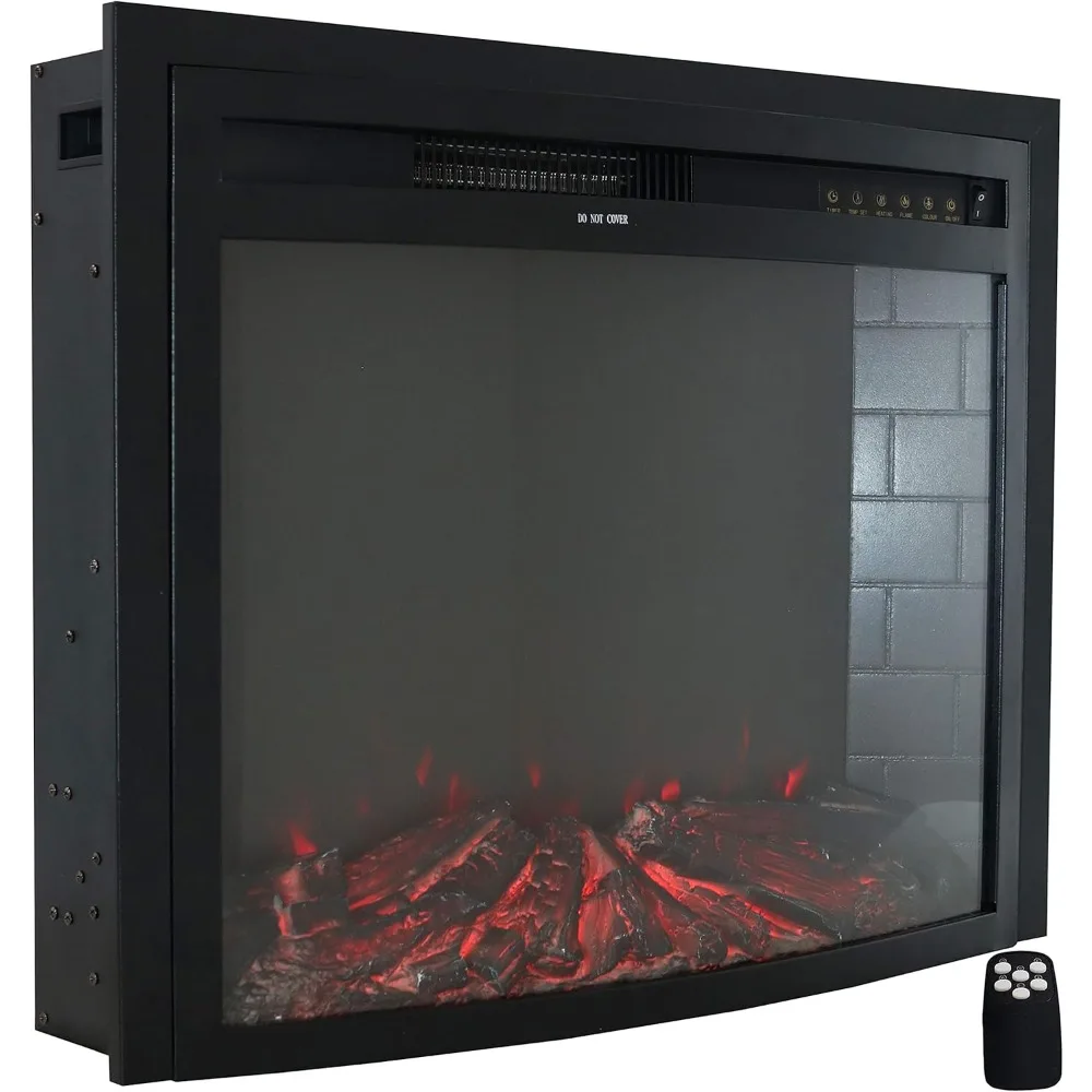 

Sunnydaze Уютный теплый электрический камин для использования в помещении — поддельный каминный обогреватель с 9 вариантами цвета — 28 дюймов