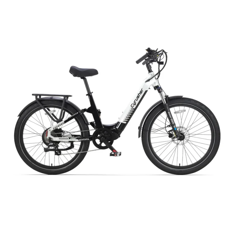 

Sprint Cyrusher Electric City Bikes Chaoyang 27.5" x 2.6" Tires Chaoyang 27.5" x 2.6" Tires Torque & Cadence Sensor E-bike