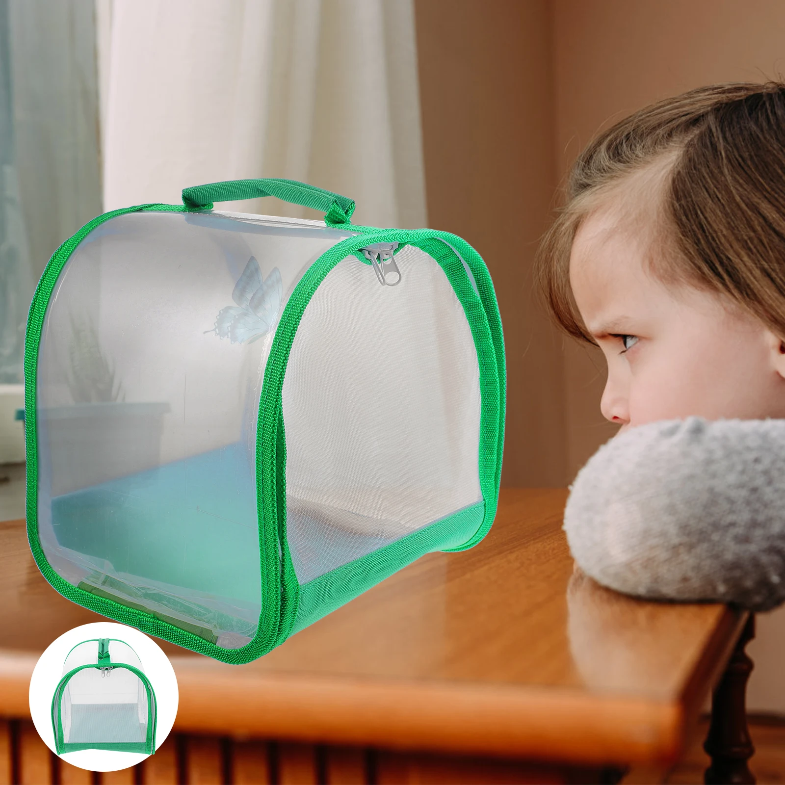

Insect Cage Monarch Habitat Collapsible Caterpillar 600D Polyester Portable Incubator Protective Cover Fodable Kit Plant