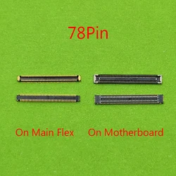 5-10pcs 78Pin 34Pin Lcd Display FPC Connector On Motherboard For Samsung Galaxy A21S A217F A30s A307 A307F G YN Screen Flex Port