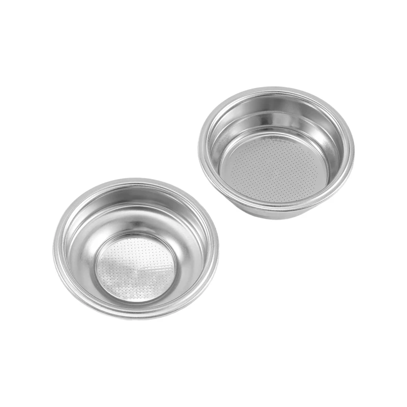 Очистка кофе, 2 шт., нержавеющая сталь, 58 мм, корзина с фильтром для кофе, чая для кофемашины эспрессо