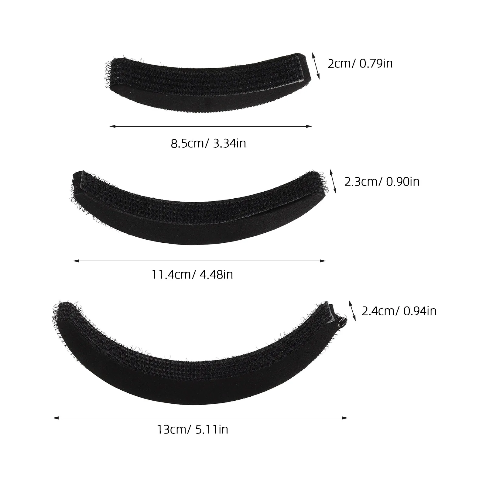 30Pcs High Crown Hair Volume Sponge Insert for Women Puff Bump Up Tool Seamless Styling Bun Maker Volume Boost