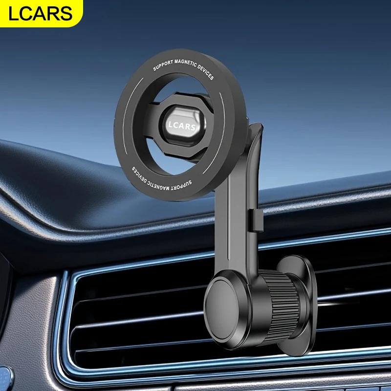 Lcars Multifunktionaler magnetischer Handyhalter für das Auto, verstellbar in verschiedenen Winkeln, ohne die Sicht zu behindern, geeignet für Telefonnavigation und Unterhaltung, kann sowohl in
