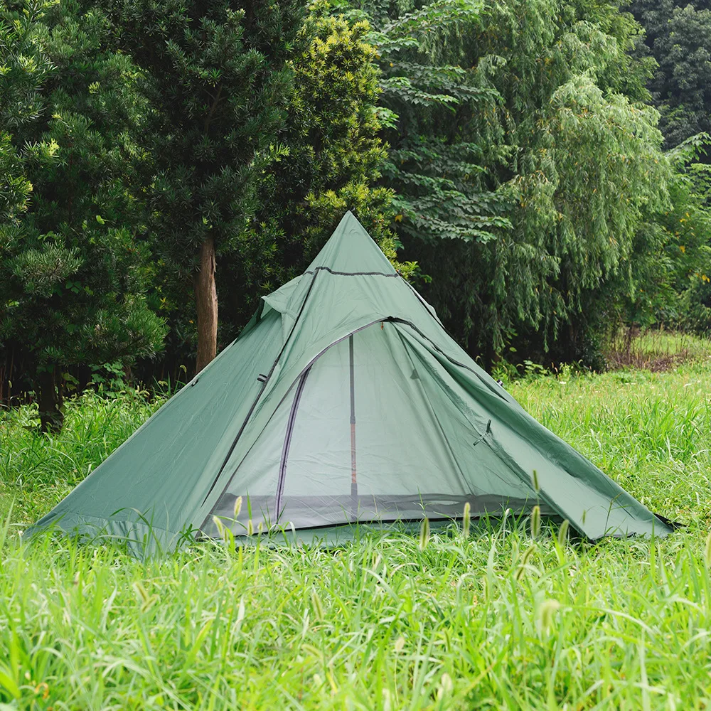 Indian Teepee Tent Outdoor Portable Lightweight Folding Design Polyester Cloth Camping Tent