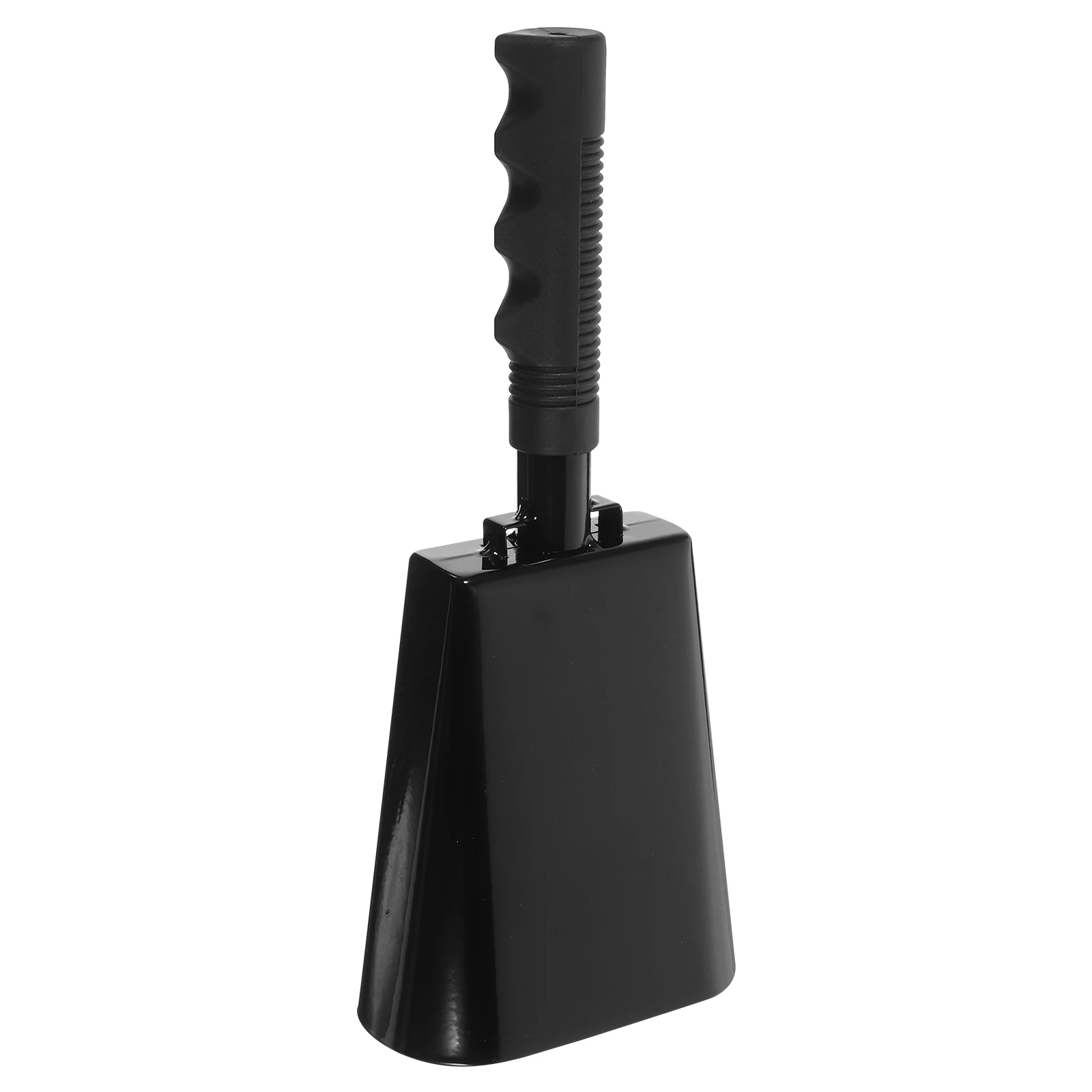 Campainha de metal portátil com alça para brinquedo de percussão, fornecimento de instrumento musical, festa, evento de torcendo, jogos de futebol