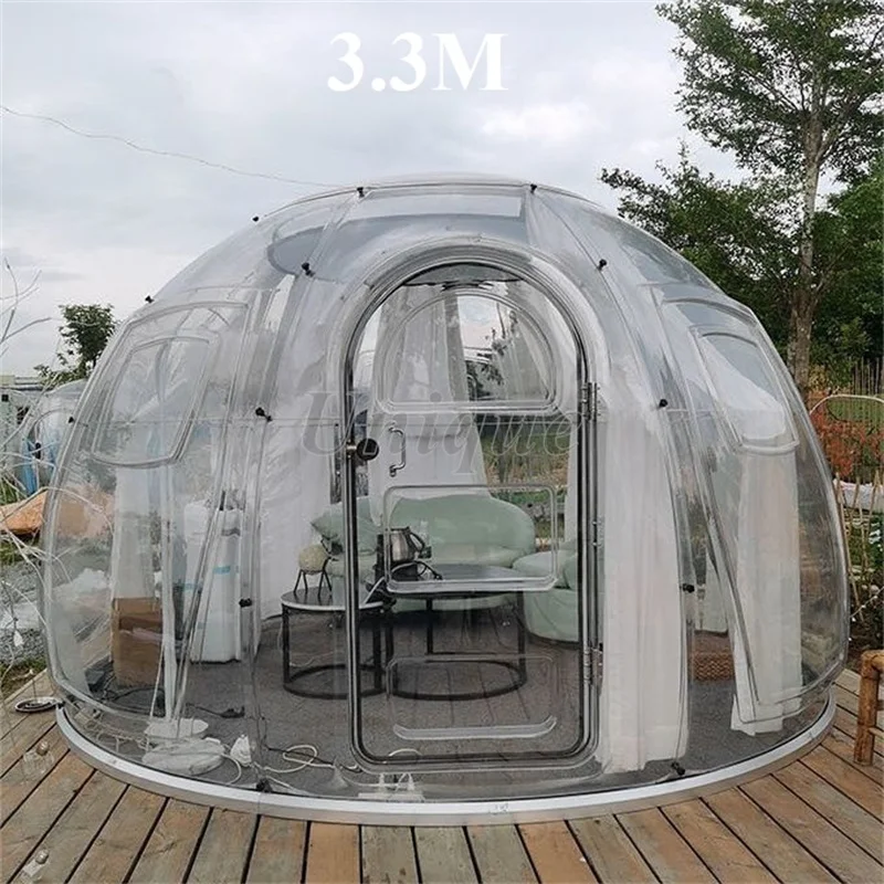 Clear Bubble Transparent Dome Tent, Luxury Outdoor Waterproof Glamping Tent, Hotel Igloo