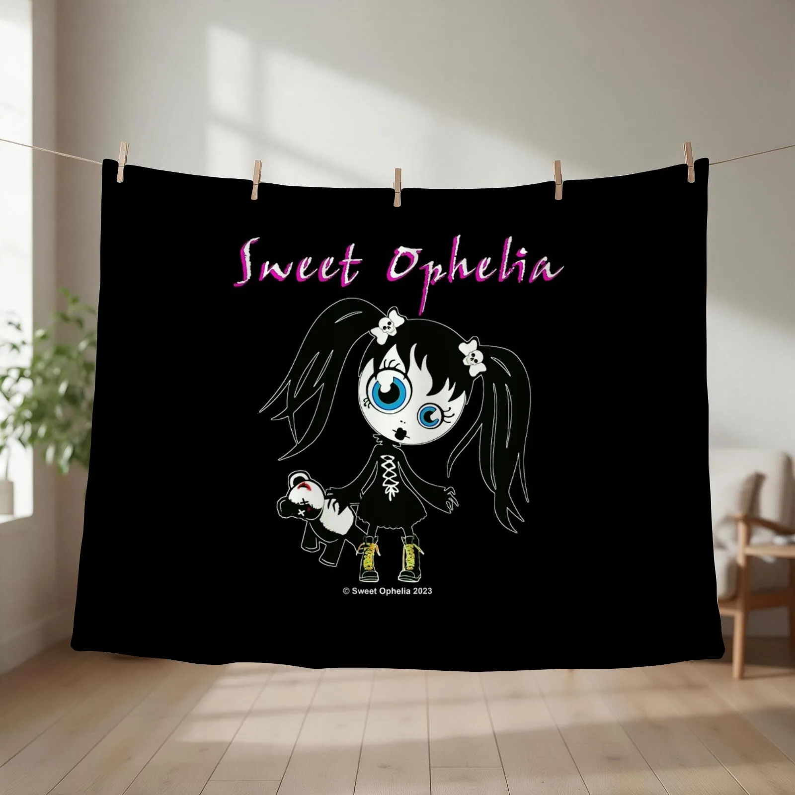 Sweet Ophelia official merchandise Throw Blanket couch cozy soft plush fuzzy picnic outdoor blanket