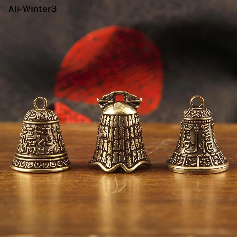 【A1】Christmas Bronze Bell Creative Gift Home Decoration Accessories Brass Handicraft Die-casting Drop Bell Key Button Wind Bell