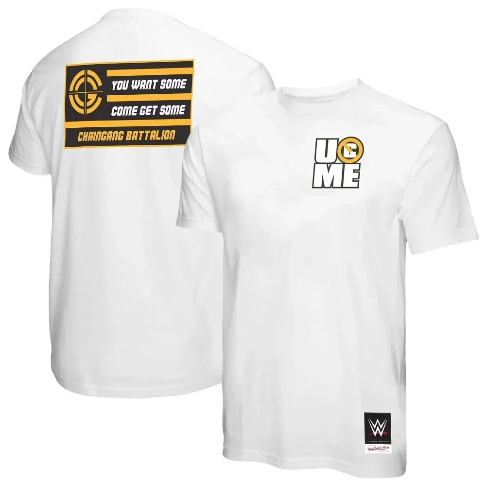Camiseta azul marino John Cena ropa masculina del Tour de Glasgow 2025، manga corta de verano grande para deportes al aire libre