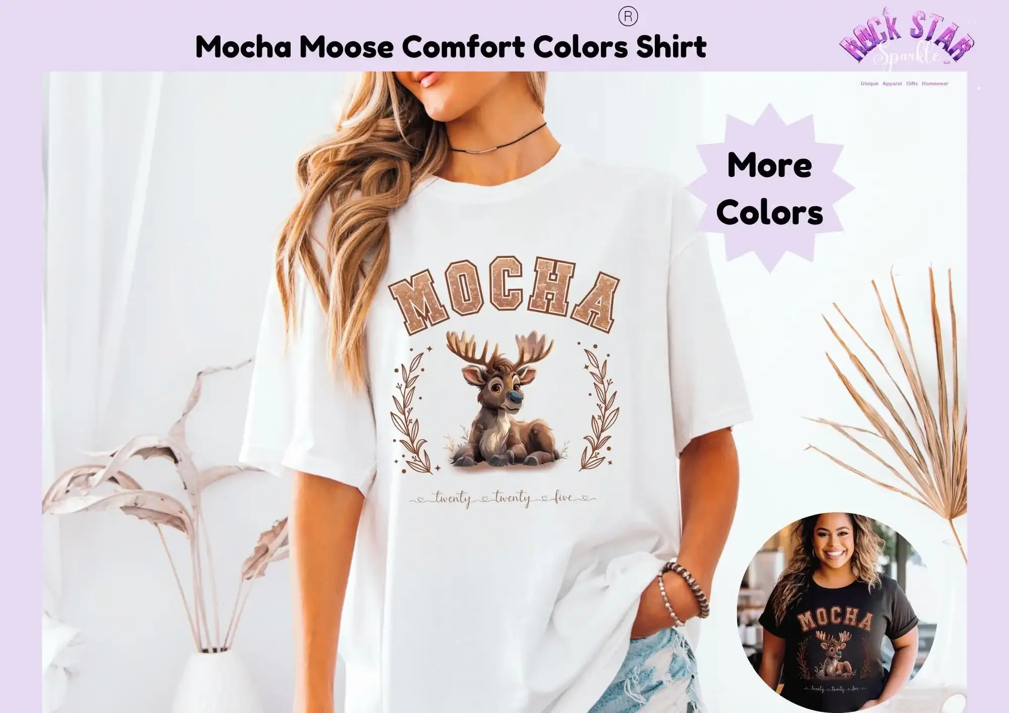 Mocha Moose T Shirt  For Her 2025 Pantone Mousse Twenty Five To Celebrate Black History Month