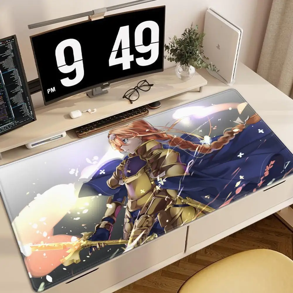 

Коврик для мыши AAA S Sword Art Online, милый HD-коврик для стола, увеличенный игровой коврик для клавиатуры, большой 100x50 см, XXL коврик для геймеров