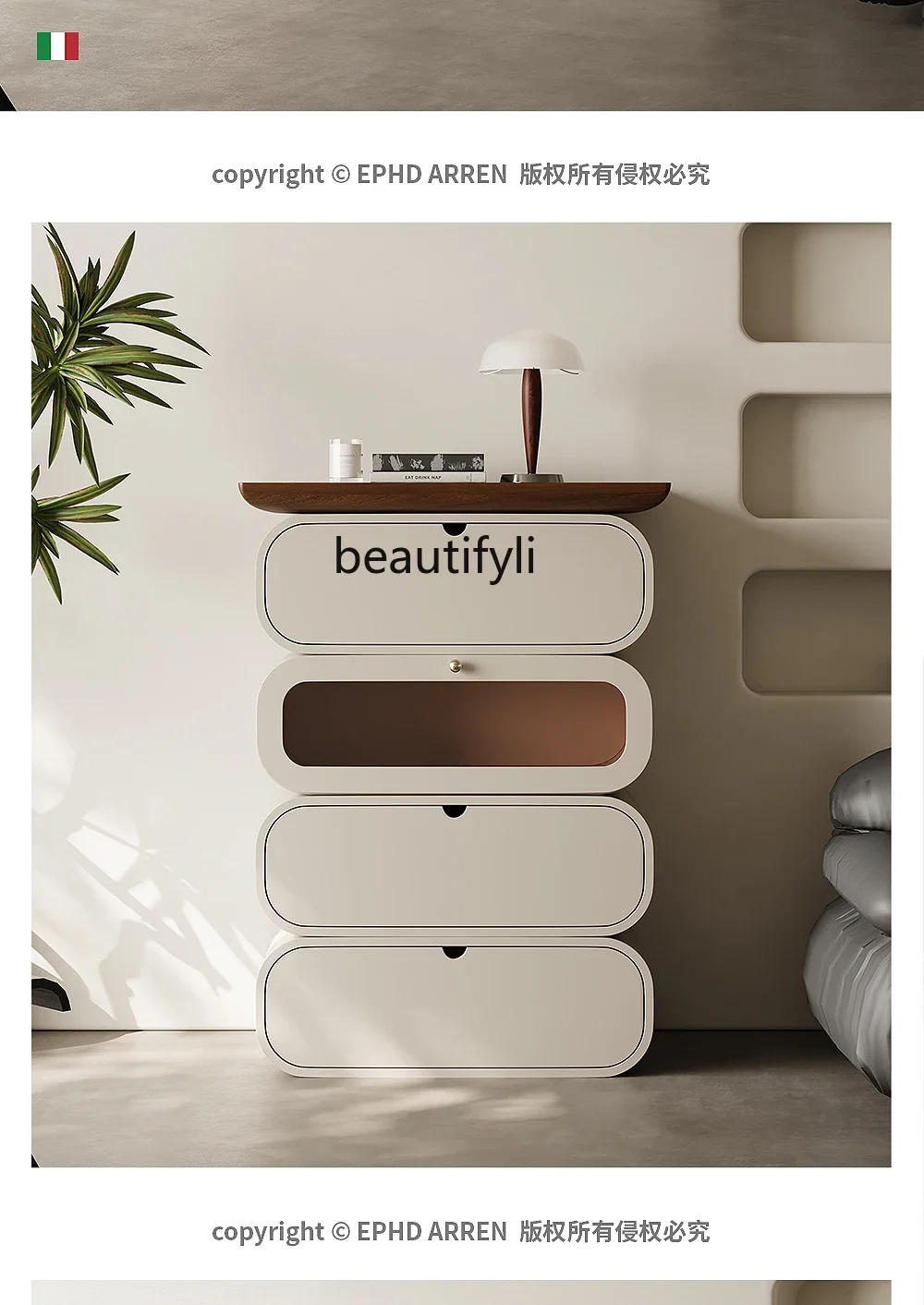 

New Eight Spares Cabinet Living Room Wall Large Capacity Bedroom Creative Simple Locker Storage Four-Bucket Cabinet