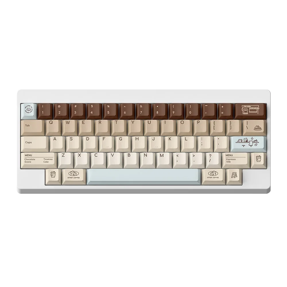 Original Keycap Otter Coffee Hot Sublimation PBT Cute Personality Color Capibara Mechanical Keyboard