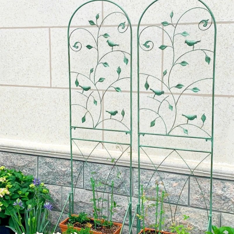 

Iron art with base, climbing vine frame, balcony, floor to ceiling screen frame, outdoor courtyard, iron wire, lotus screen, hor