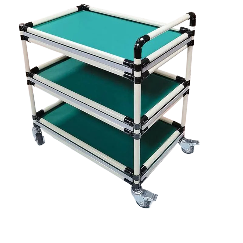 CX workshop anti-static turnover car material rack lean tube multi-layer tool trolley