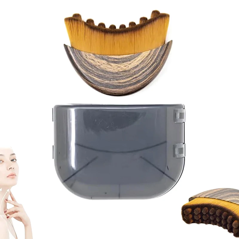 Lymphatic Contour Face Brush Dry Brushing Face Brush Lymphatic Drainage Massager For Face Chin Sculpting Tool With/Without Box