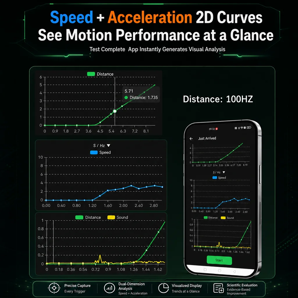 2026QueLing 2026quelingSprint Speed Measuring System with Pull-Wire Encoder Real-Time Velocity Tracking for Running Tests and Sp image 5