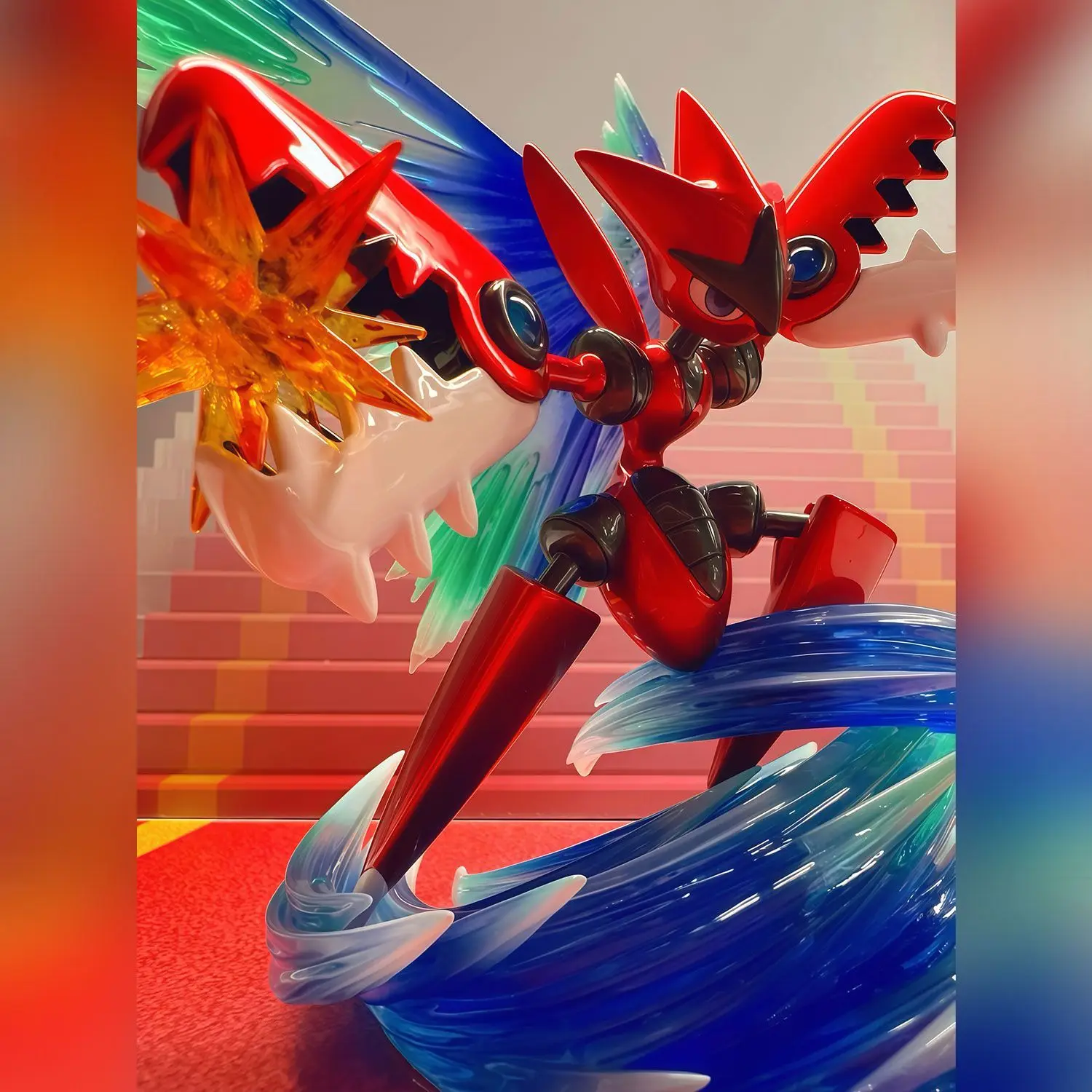 PokéMon Bkm Mega Scizor Anime Figuur Pop Model Gk Trendy Speelgoed Ornamenten Actie Pop Collectible Pvc Kinderen Verjaardagscadeautjes