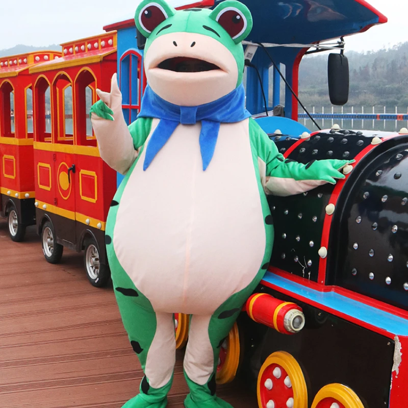 

Frog cartoon doll costume inflatable people wear funny toad essence online celebrity adult activity walking performance doll cos