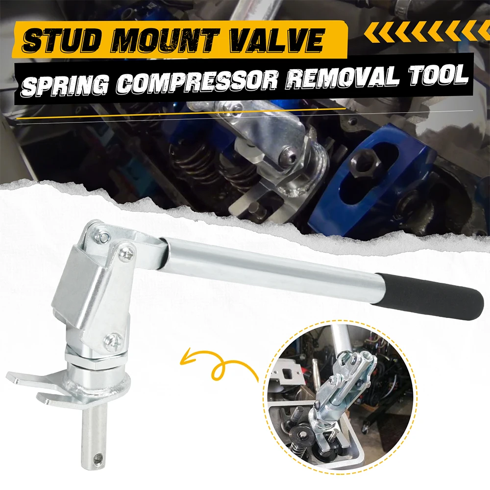 66784 Stud Mount Valve Spring Compressor Removal Tool Remove & Install Valve Springs For All 3/8'' & 7/16'' Rocker Studs