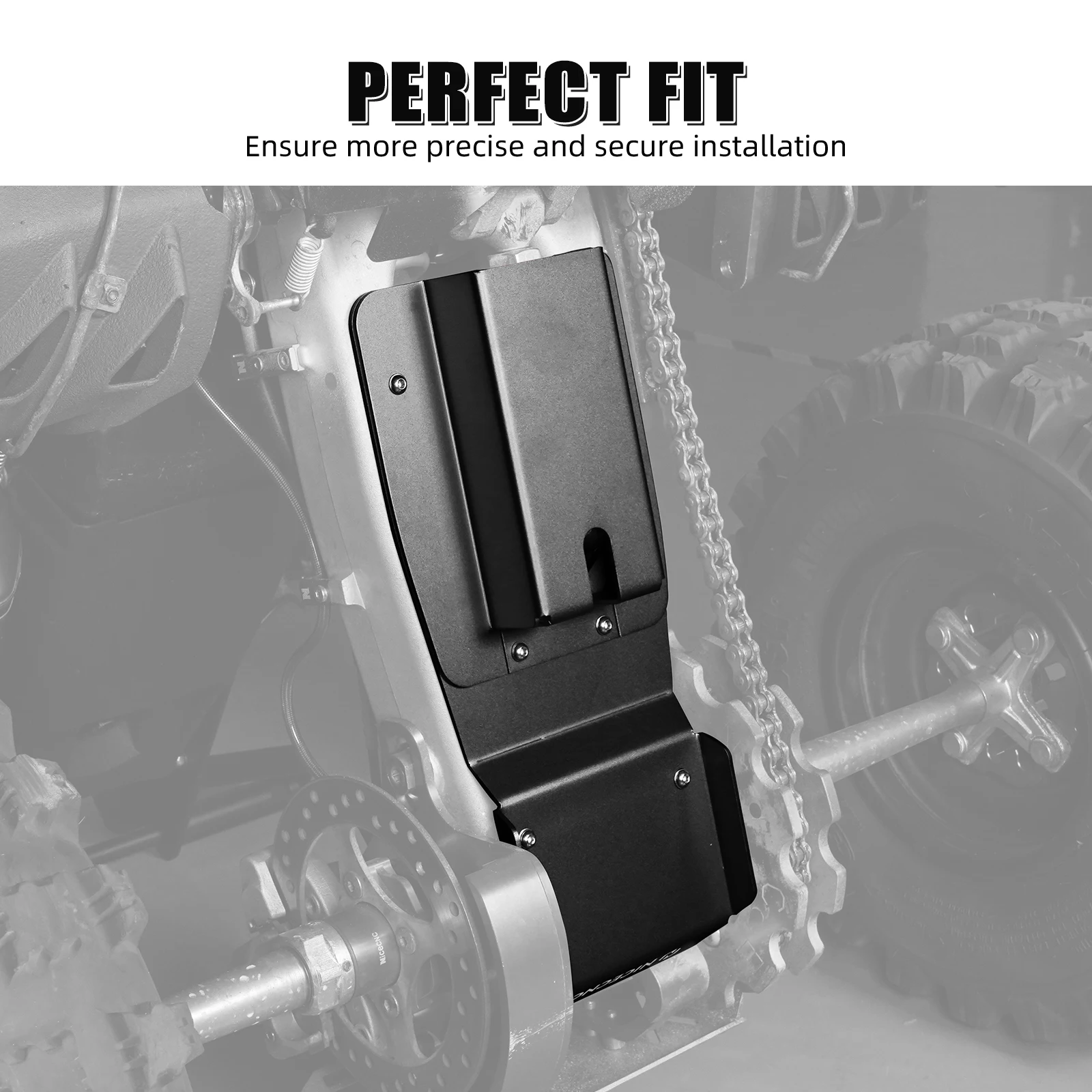NICECNC for Yamaha Raptor 700R YFM700R 2013-2026 Swing Arm Skid Plate 6mm Replaces 1PE-F219X-00-00 Aluminum ATV Accessories