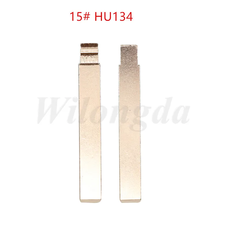 

10PCS Y15# HU134 Y15 keydiy KD xhorse VVDI JMD blade Metal Uncut Blank Flip Remote Key Blade For Kia Venga