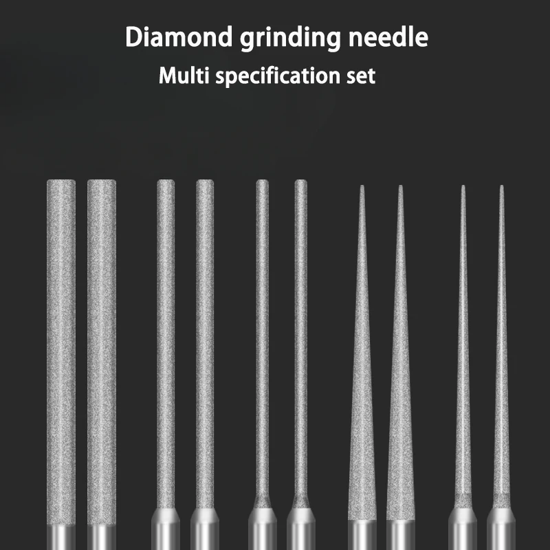 Expanding Grinding Head Polishing Tool Extended Diamond Grinding Needle Fine Sand Cylindrical Electric Grinding Rod Jade Hole