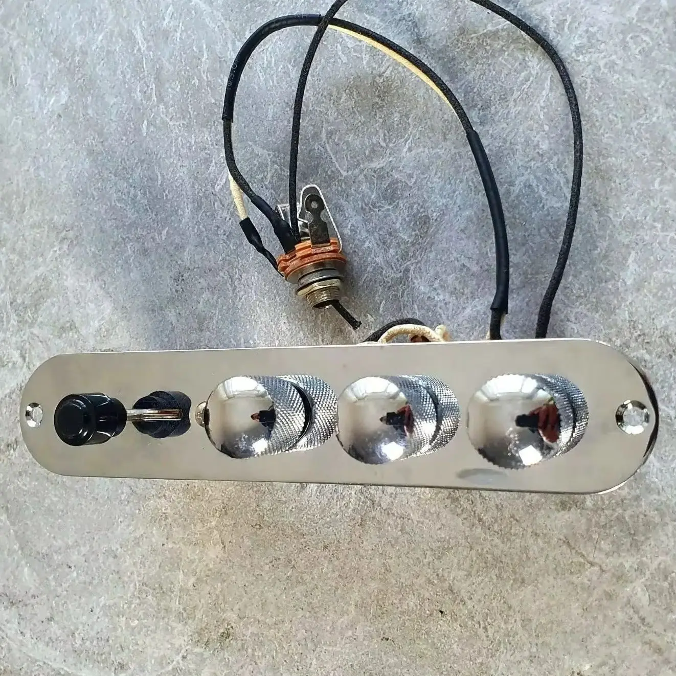 Prewired Tele Control Panel TMAS-C Nashville with 500K Custom Basin Oak Switch Orange Drop