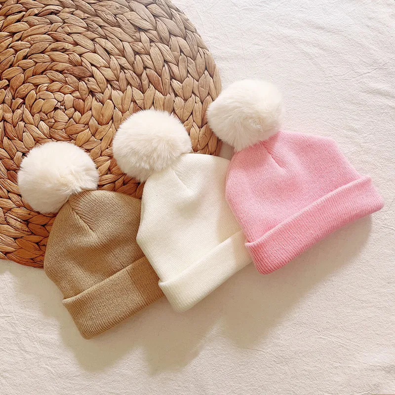 Autumn Winter Crochet Baby Hat Girls Boys Cap Kids Beanie Infant Hat New Children Baby Cap Child Cap