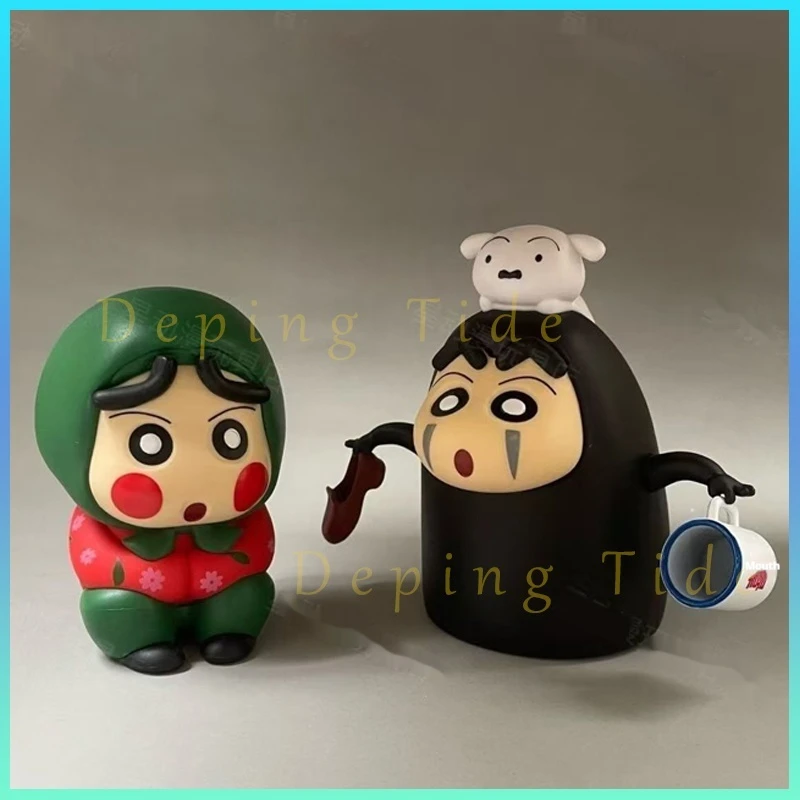 No Face Man Shin Chan Village Flower Cos Spirited Away Cute Ornaments Gift Desktop Hand Made Car Decoration Cartoon Animation