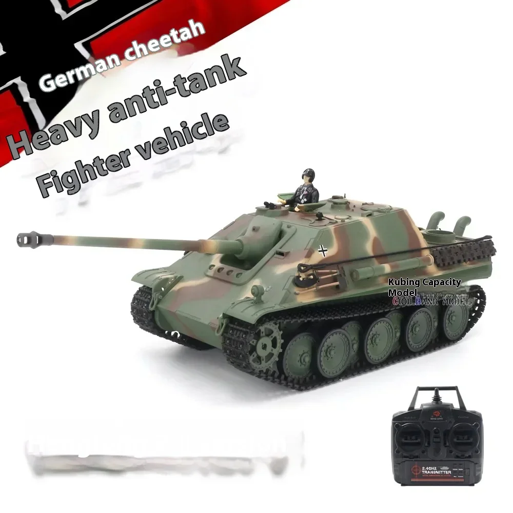 Rc Tank Remote Control Tank  German Cheetah Heavy Multi-function Battle Competitive Simulation Tank Car Model Control Toys