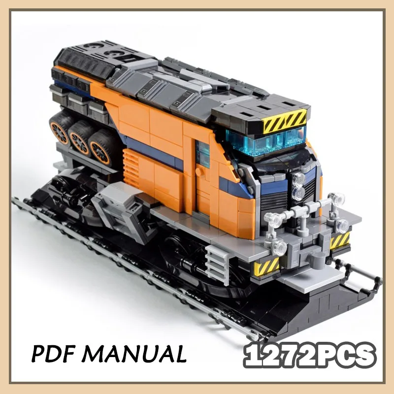 

Набор строительных блоков MOC для электровоза, имитационная модель железной дороги для энтузиастов, для демонстрации и декора