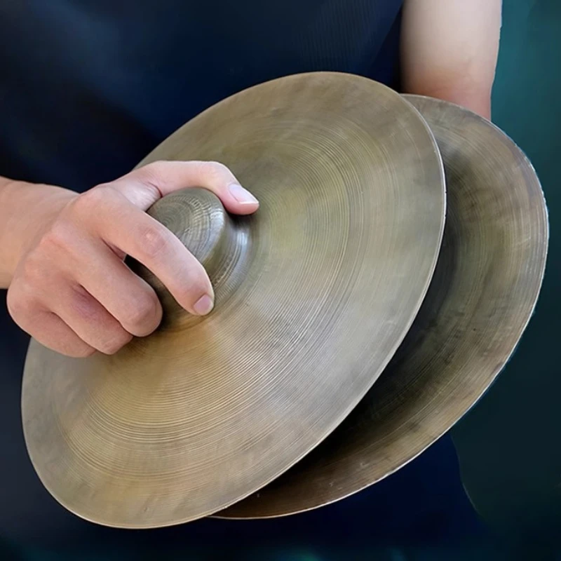 

27-33CM Bronze Cymbal Chinese Traditional Percussion Cymbals Adult Beginners Handheld Cymbal Professional Performance Istruments