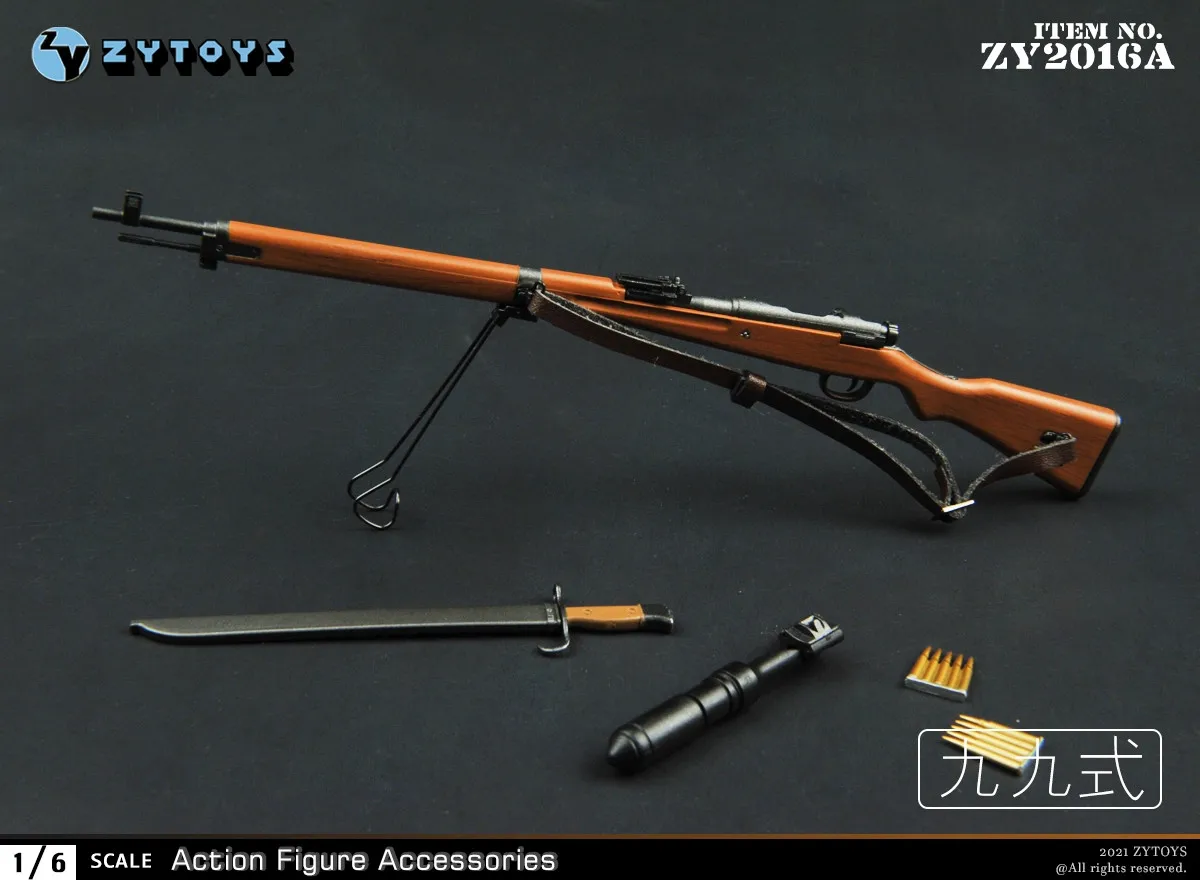 Zytoys zy2016 escala 1/6 tipo 99 rifle segunda guerra mundial modelo do exército japonês para figuras de ação de 12 polegadas acessórios tbl ph soldado brinquedos
