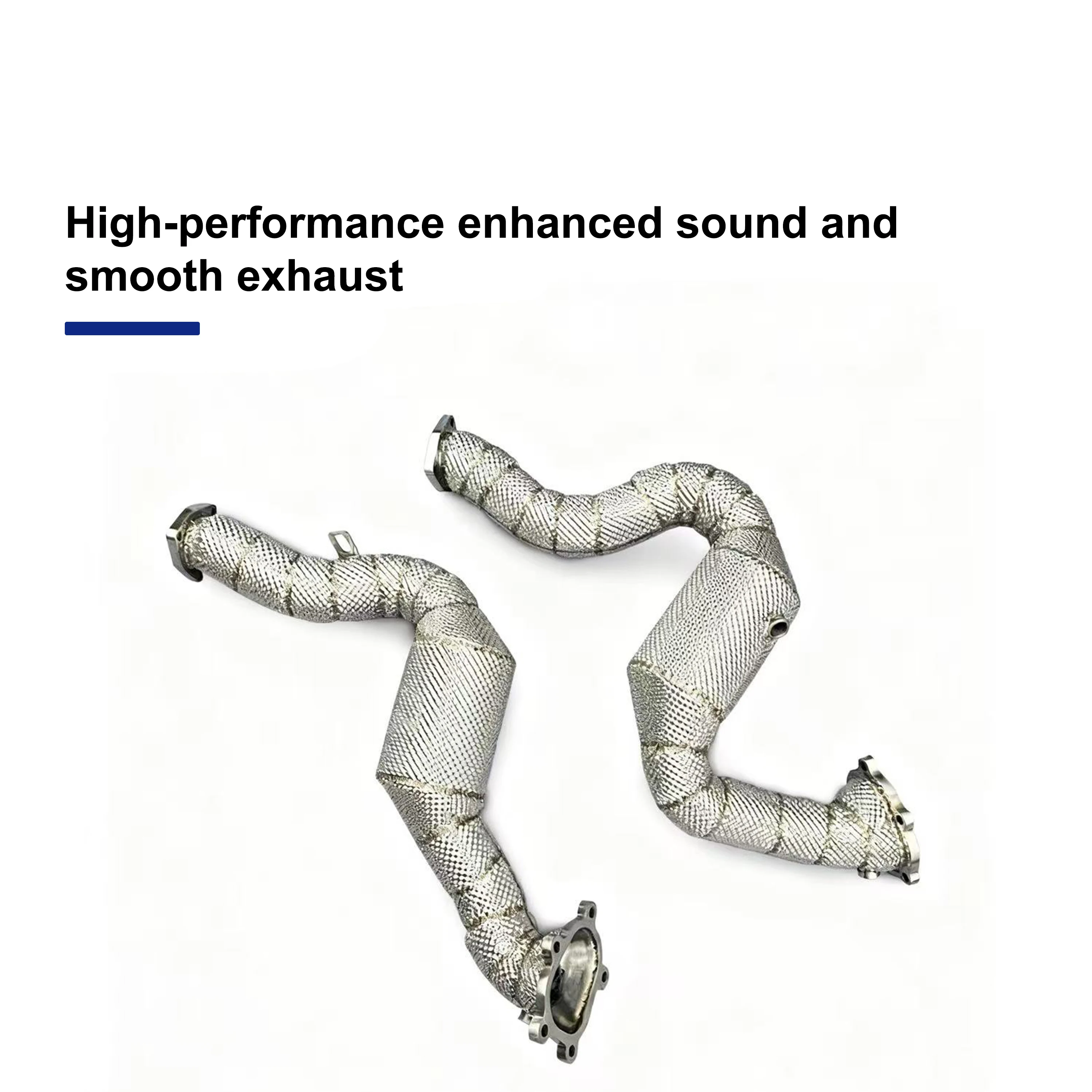 ACE Perfect Fit Auspuffkrümmer SUS304 Leistungssystem mit Katalysator für Audi S6 S7 RS6 RS7 C7 A8 S8 D4 4.0T Downpipe – Detail 6