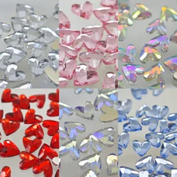 wholesale 6mm V-Shaped Heart Flat Back Nail Rhinestone Special Shaped Crystals Nail Art Stones 3D Personalized Decoration