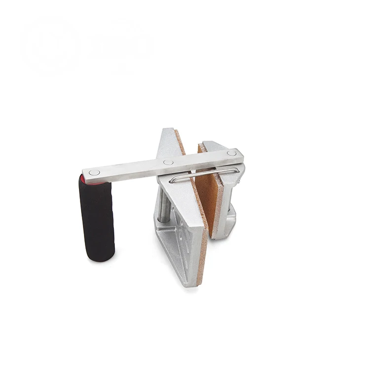 

Single-handle clamp for handling glass