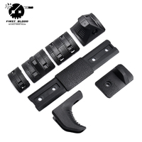 16pcs Tactical Hand Stop Kit XTM Enhanced Rail Panels Mlok Keymod Compatible with AR15 M4 M16 21mm 1913 Picatinny Rails Covers