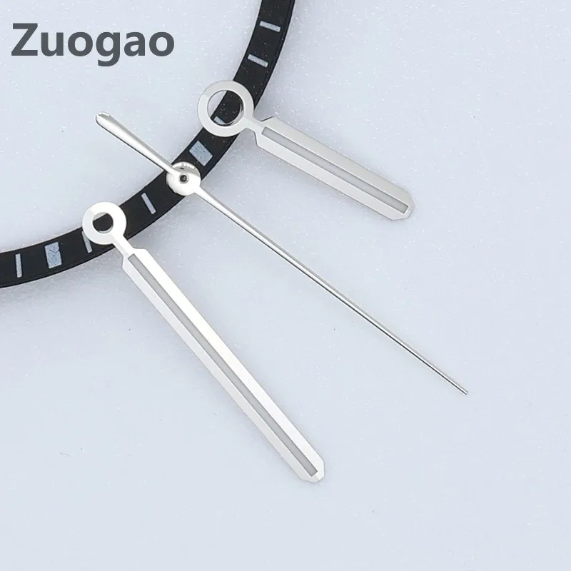 Silver Polished C3 Green Luminous Watch Hands for NH35 NH36 4R36 7S26 Seiko Mod Automatic Mechanical Watch Replacement Parts