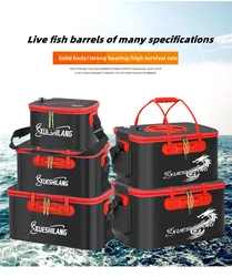 Fishing bag eva fish bucket integrated live fish bag folding fish box