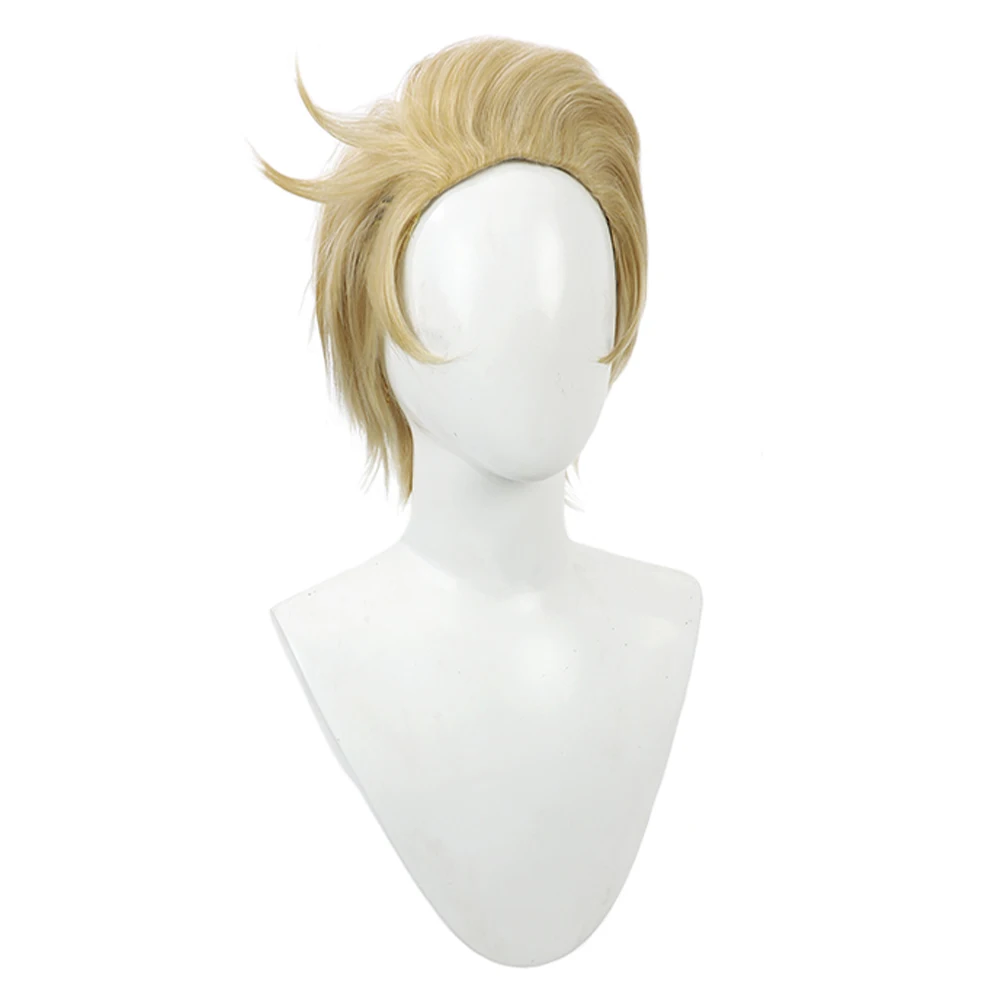 Lucifer Hazbin Cosplay Wig Heat Resistant Synthetic Hair For Adult Men Roleplaying Costume Accessories Carnival Halloween Props