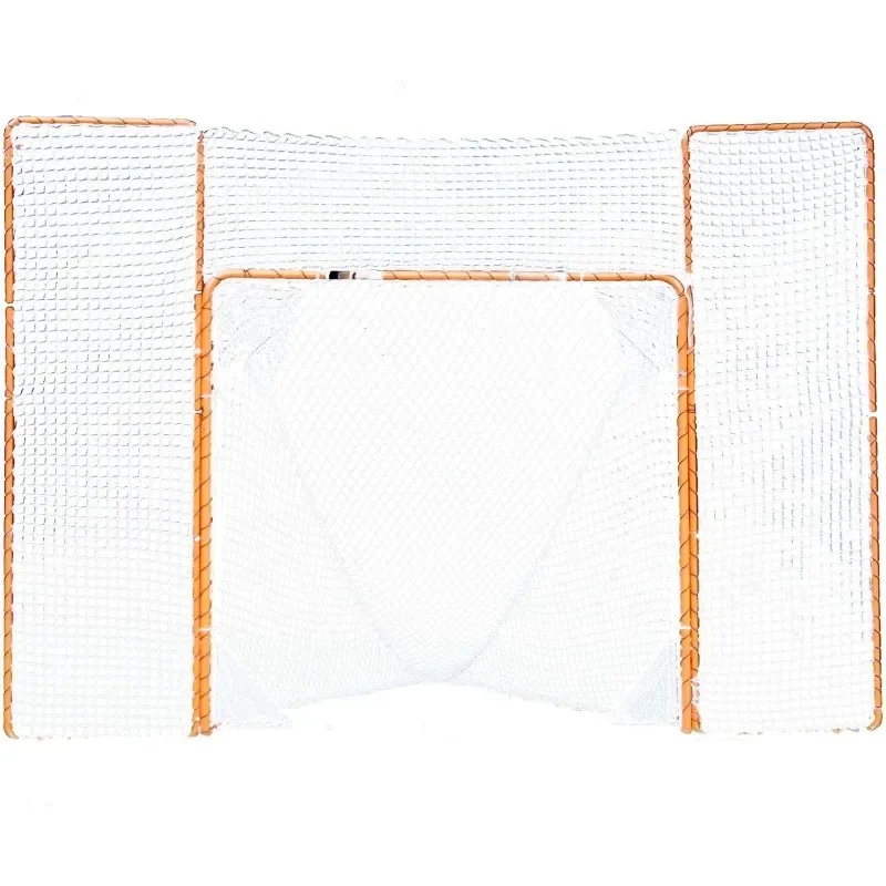 Lacrosse Folding Goal with Backstop and Targets Orange 6' X 6'Bring You Unlimited Fun Convenient Durable, Easy To Store Orange